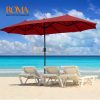 Ô dù chữ nhật 4m7 che nắng khu ghế tắm nắng hồ bơi resort